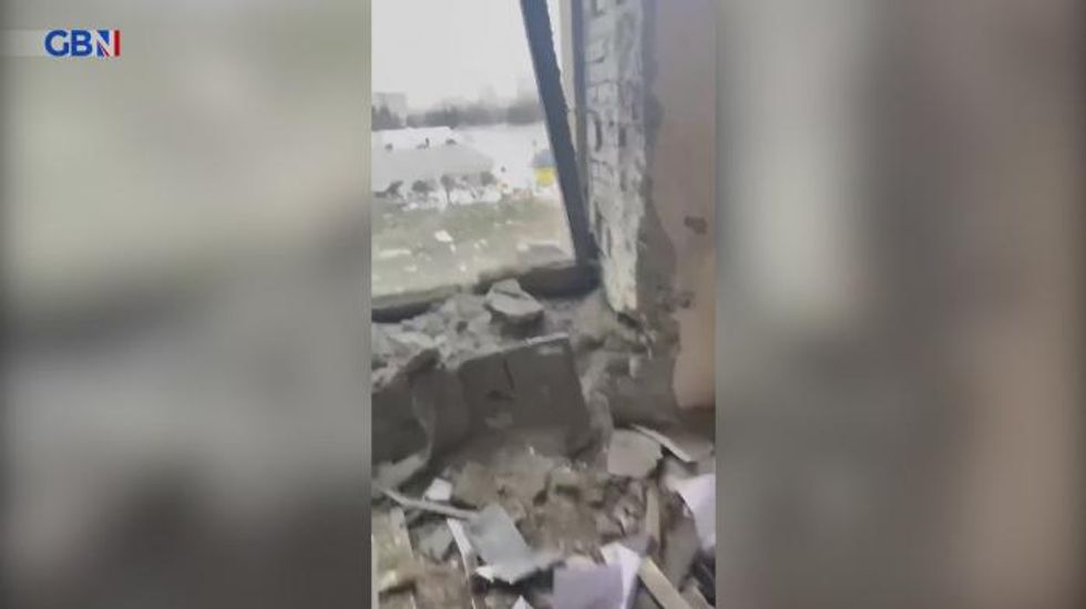 Kharkiv devastation laid bare in jaw-dropping footage after Russian missile strike