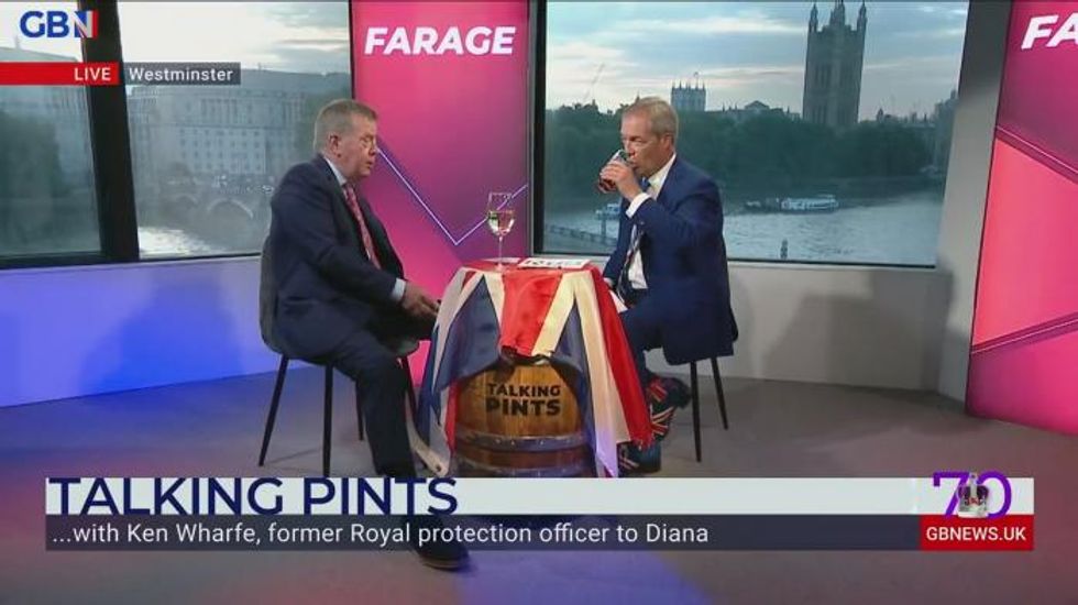Prince William ‘was always jealous' of Prince Harry’s personality, former royal bodyguard tells Nigel Farage