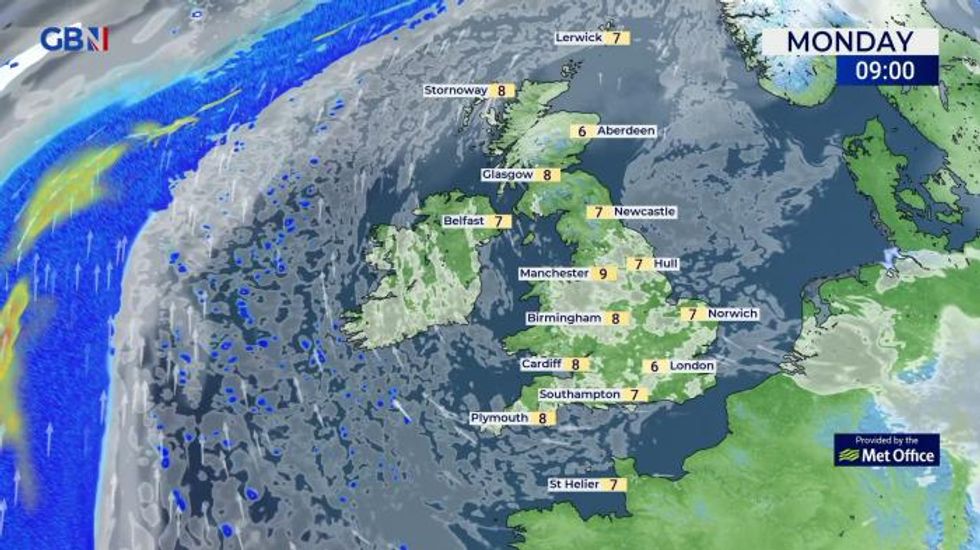 UK Weather: Dry and rather cold with sunny spells today
