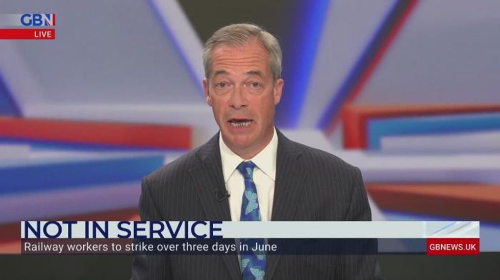 Nigel Farage slams striking rail workers: 'They’re lucky not to have suffered mass redundancies'