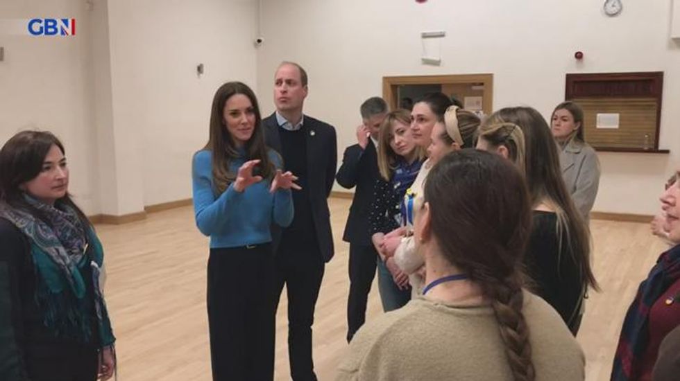 William and Kate visit Ukrainian Cultural Centre to see aid efforts