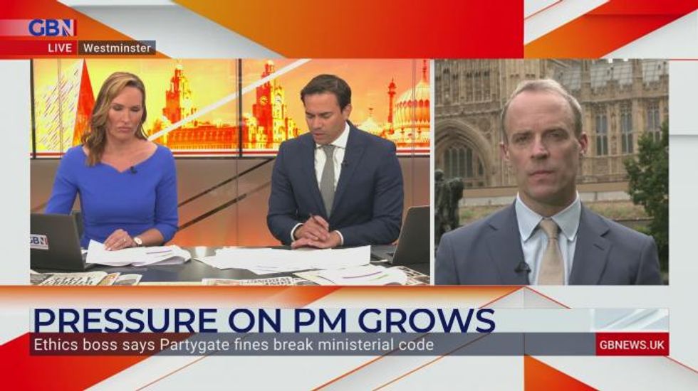 Dominic Raab tells GB News there will not be a vote of no confidence in Boris Johnson next week
