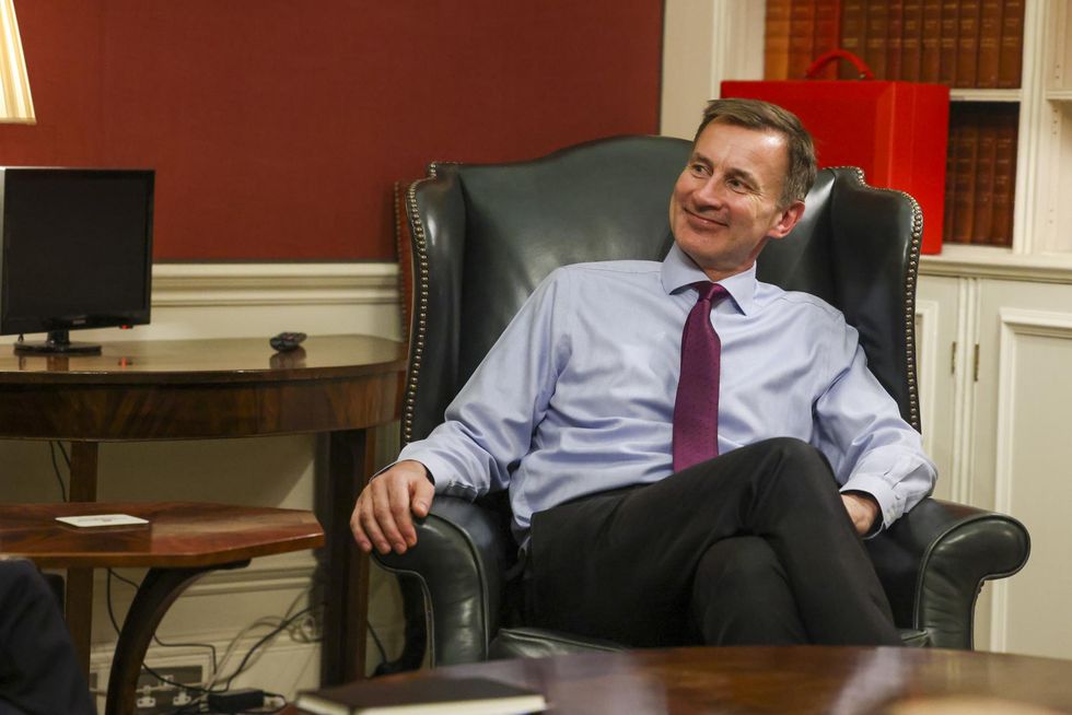 10/01/2023. London, United Kingdom. The Chancellor of the Exchequer, Jeremy Hunt has hosted a meeting with  the Director General (Executive Committee) of the Confederation of British Industry, Tony Danker. 11 Downing Street. Picture by Rory Arnold / No 10 Downing Street
