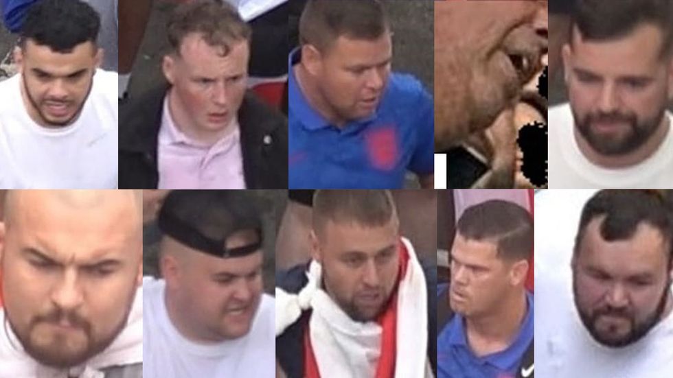 10 men being sought by police