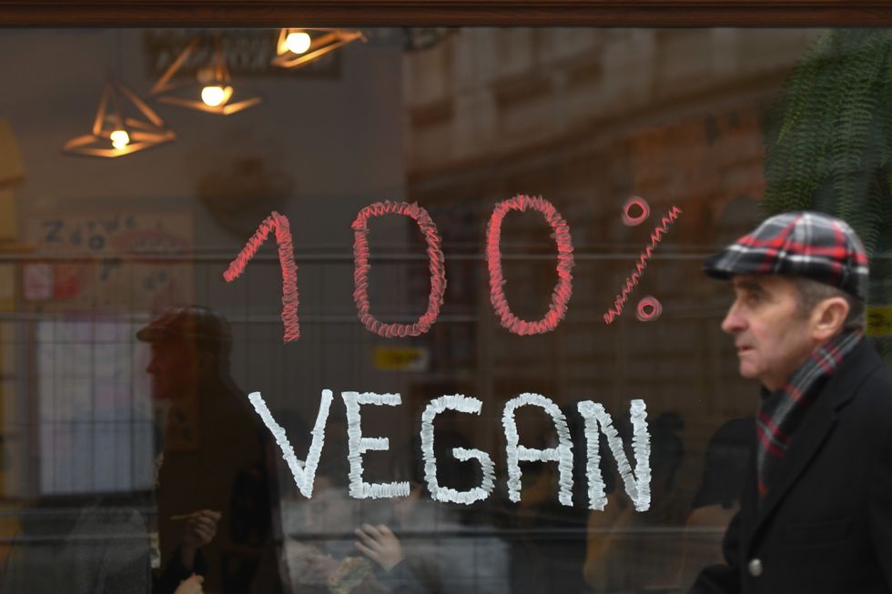 100 per cent vegan sign