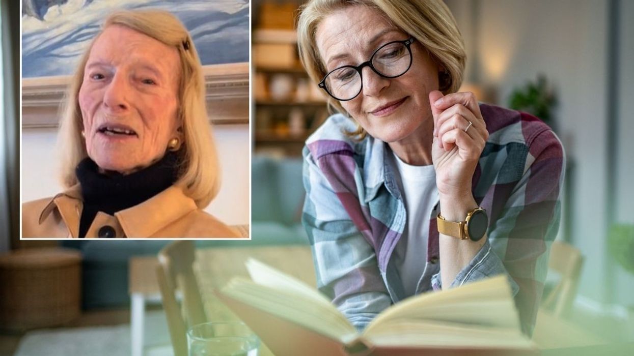 108-year-old Sally / Mature woman reading