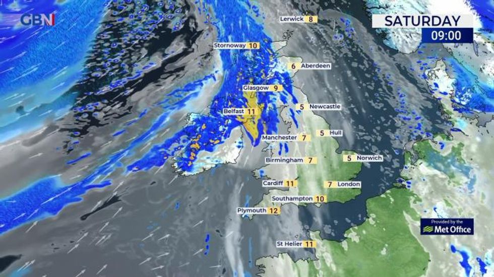 UK Weather: Unsettled and windy with rain at times