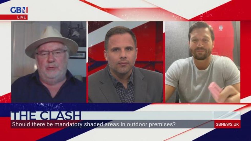 Mike Parry calls for 'more consideration' with shaded areas in pubs after claiming his eyeballs get sunburnt in sunshine