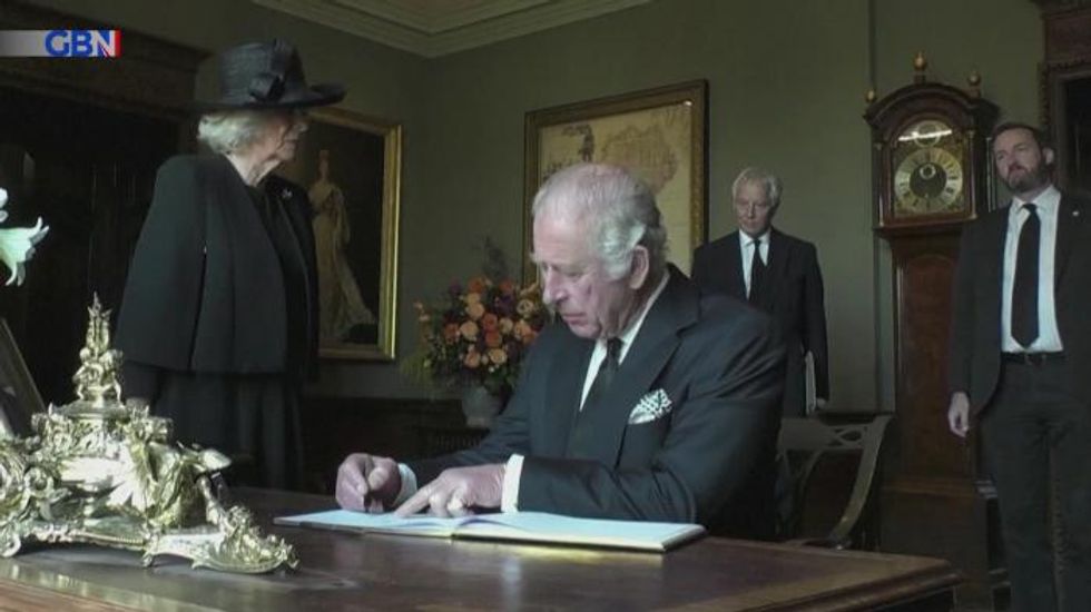 King Charles III says 'I can't bear this bloody thing' in outburst at leaky pen