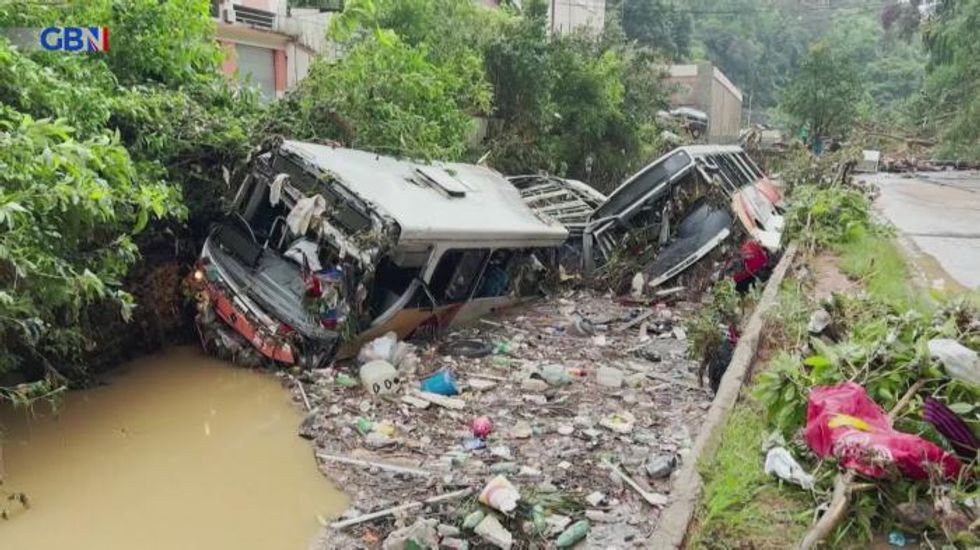 Shock footage shows aftermath of Brazil floods - with 34 people dead