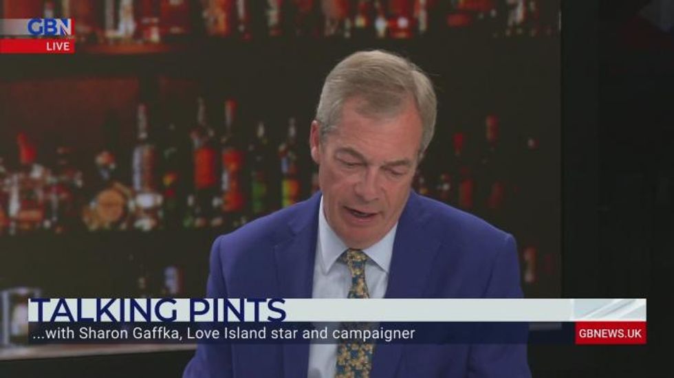 Love Island star tells Nigel Farage she wants to become an MP