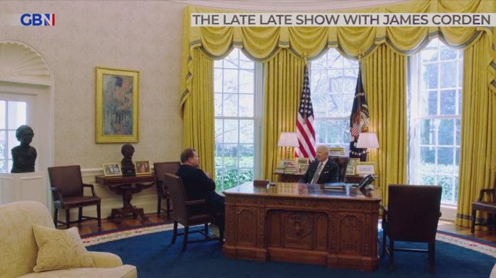 Joe Biden tells James Corden he is jealous of Boris Johnson: 'I wish I had his hair!'