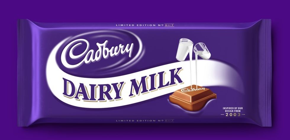 2003 Cadbury chocolate bar