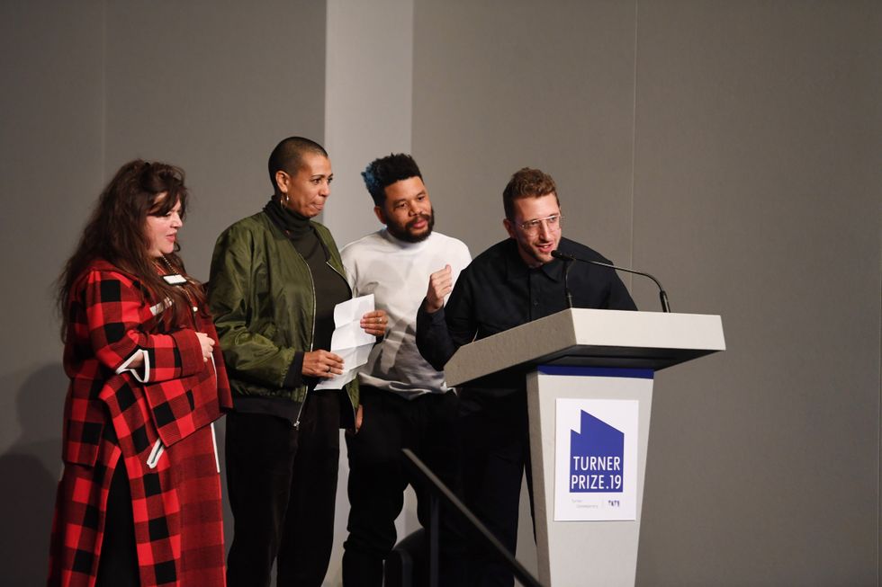 2019 Turner Prize winners Tai Shani, Helen Cammock, Oscar Murillo and Lawrence Abu Hamdan
