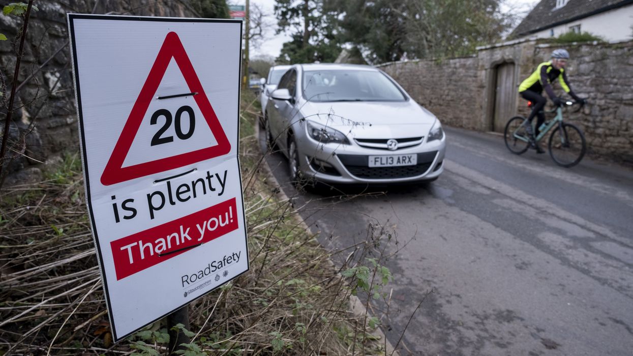 20mph road sign