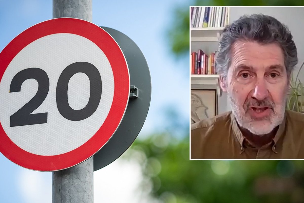 20mph sign, Jeremy Leach