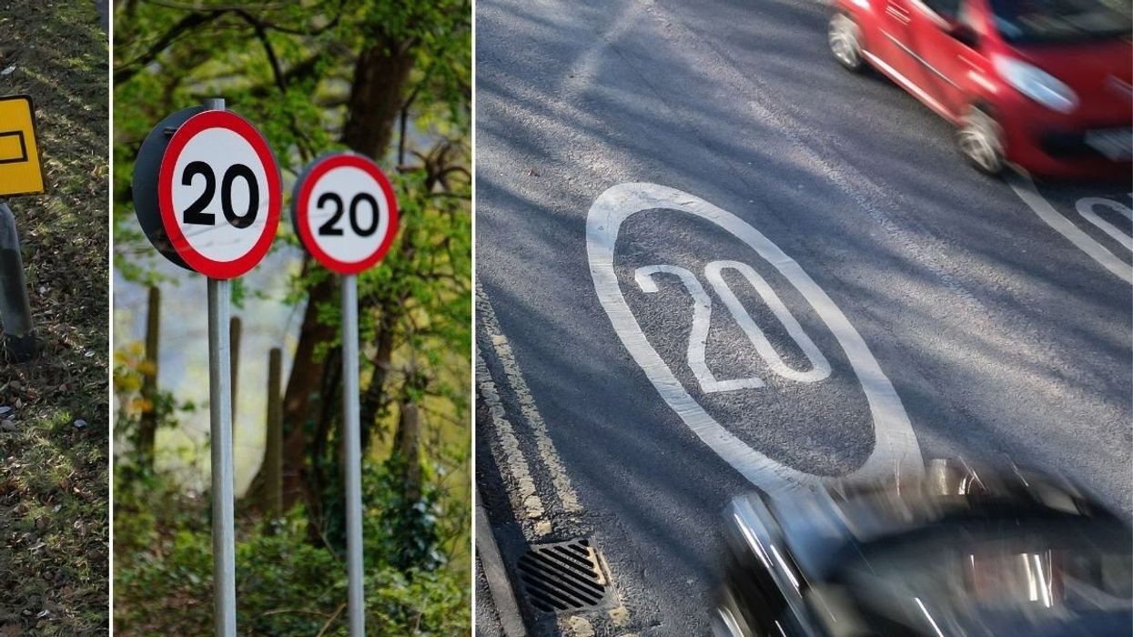 20mph speed limit sign and a 20mph road