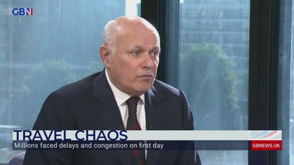 Iain Duncan Smith brands striking rail workers 'hardcore socialists who want to break the government'