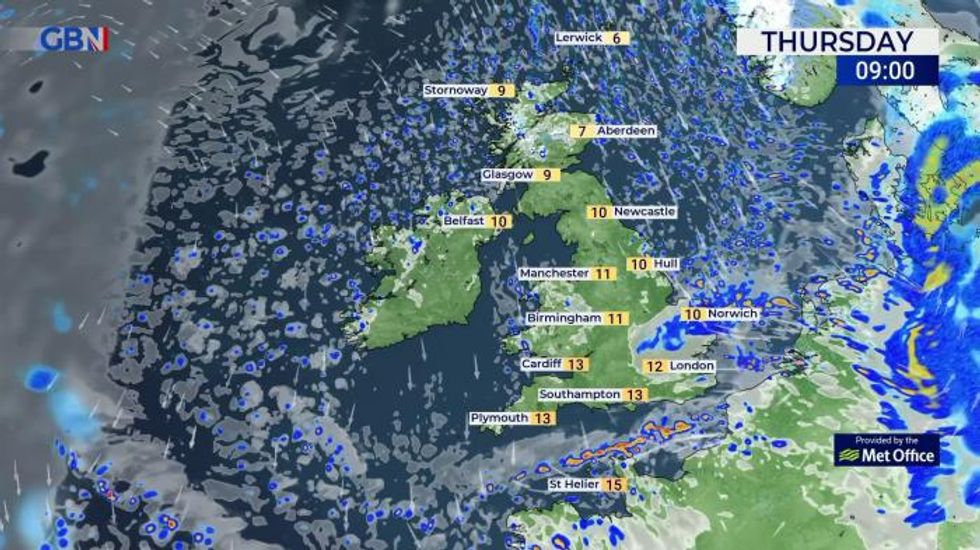 UK Weather: Colder, windy with sunshine and showers, some wintry in north