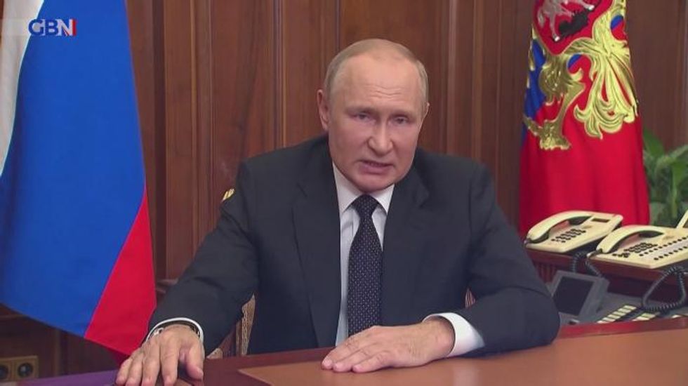 Putin says West wants to destroy Russia