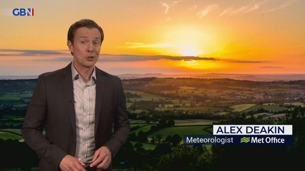 Weather: Becoming cloudy and windy far North west, elsewhere fine and warm