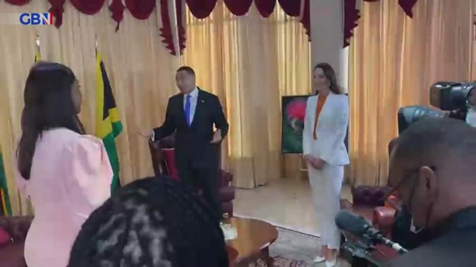 Jamaican PM tells Kate and William of plans to 'fulfil destiny' as independent country