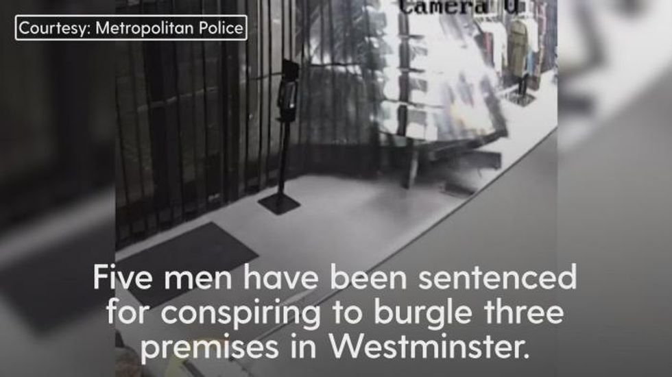Four men jailed for ram-raids across luxury West End stores
