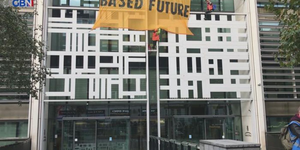 Activists scale Defra building in call for meat and dairy farm ...