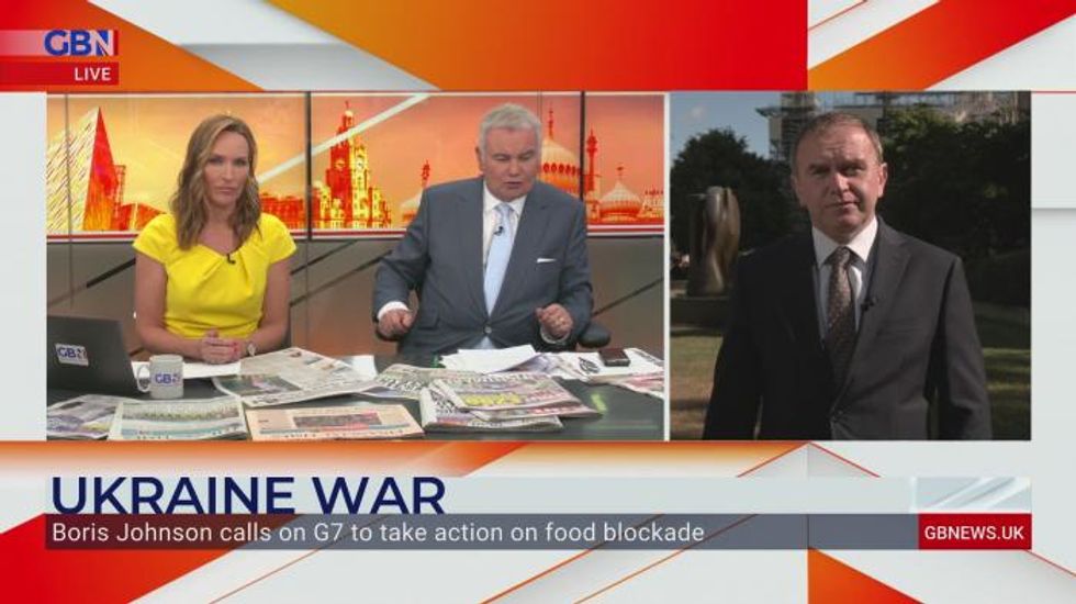 Eamonn Holmes challenges George Eustice over Boris Johnson's calls to end Russia blockade: 'This is all talk'
