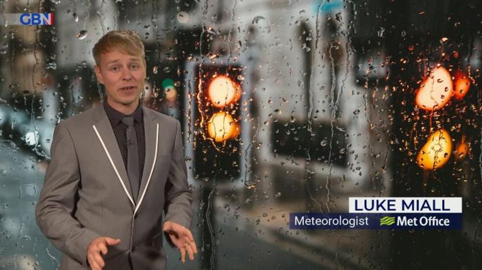 Weather: Heavy rain southern Scotland and northern England, Windy and mild.