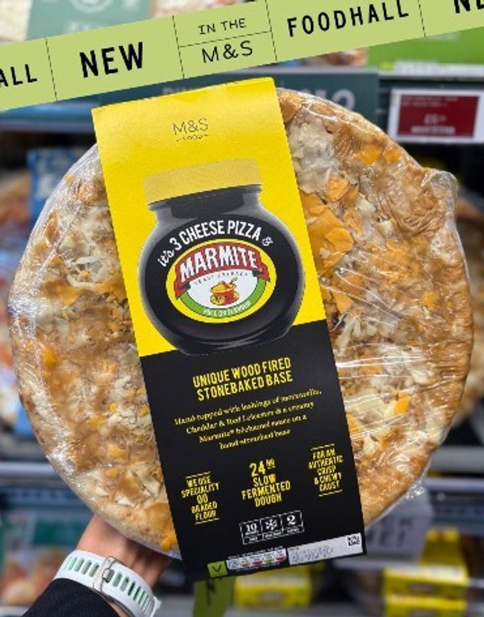 3 Cheese & Marmite pizza