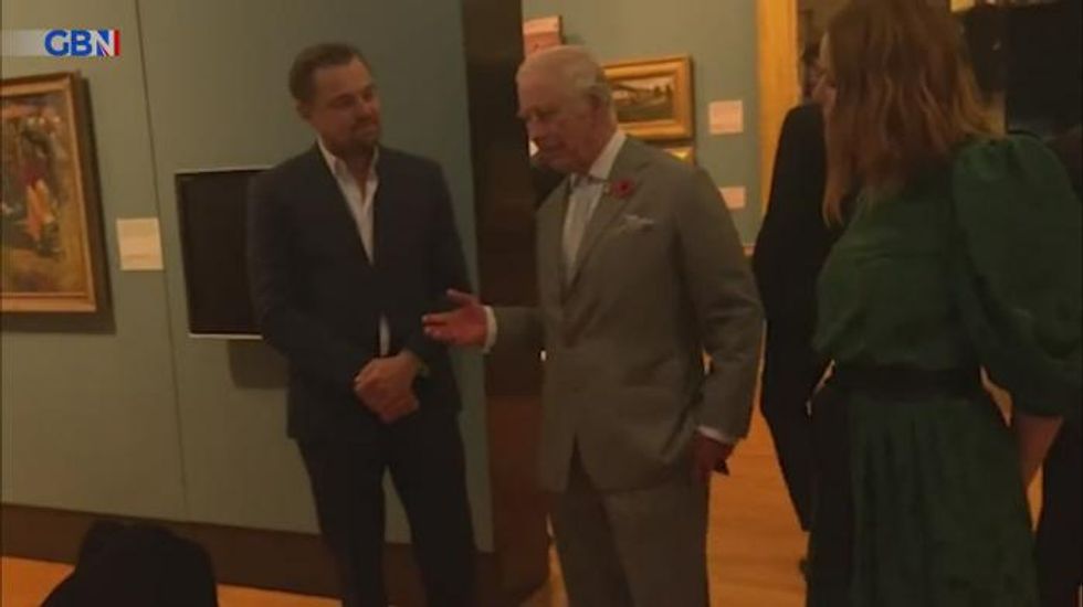 Prince Charles meets Leonardo DiCaprio as they view Stella McCartney’s eco-fashion at COP26