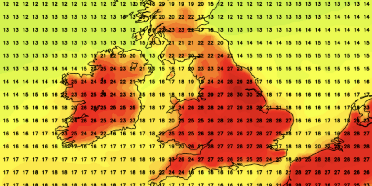 NextImg:UK weather: 30C heatwave to last for WEEKS as tropical heat dome slides across Britain