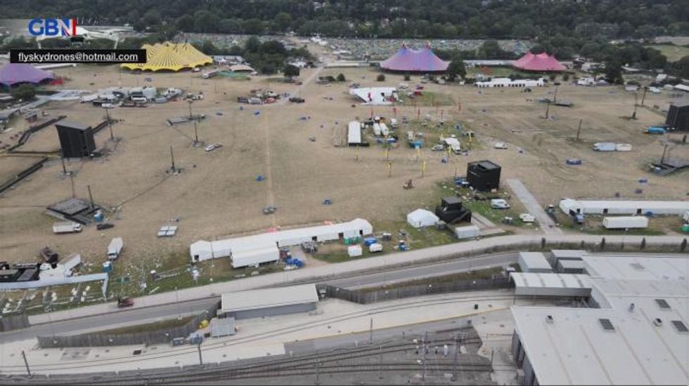 Clean-up operation begins after tents and rubbish left at Reading Festival