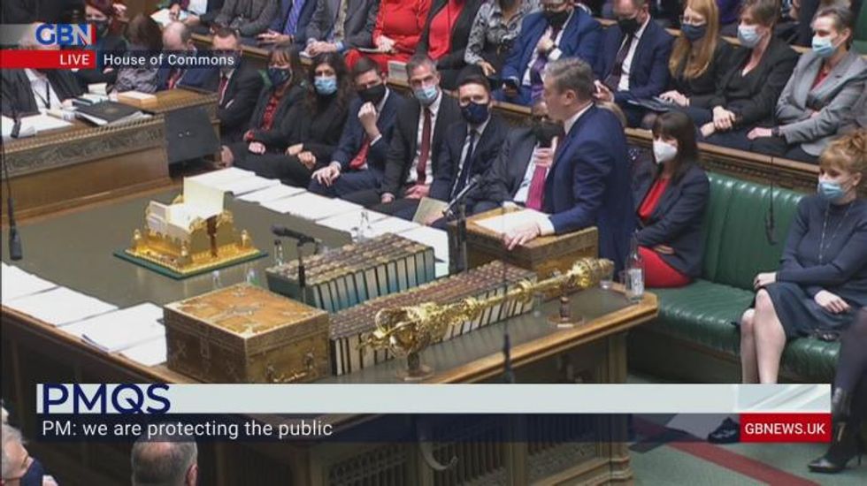 PMQs: Starmer slams Johnson's 'moral authority' saying 'The Queen sat alone at Prince Philip's funeral' amid Downing Street Christmas Party row