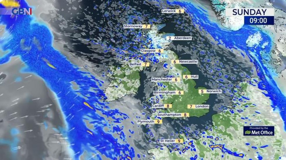 UK Weather: Today, many areas drier than yesterday