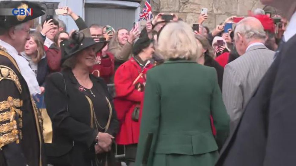 Royal shock: Eggs LAUNCHED at King Charles during walkabout in York as man detained