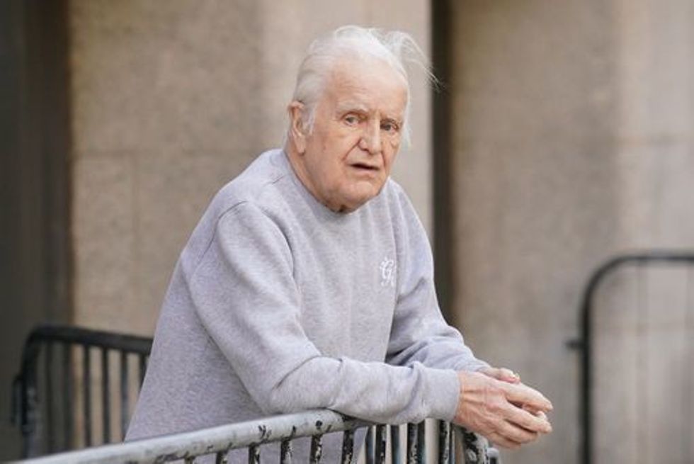 90-year-old Edward Turpin outside the Old Bailey, central London, where he is on trial charged with allegedly attempting to stab his wife, Joan Turpin, also 90, to death at their home in Ringshall Road in Orpington, Greater London, on September 22 last year. Picture date: Wednesday August 31, 2022.