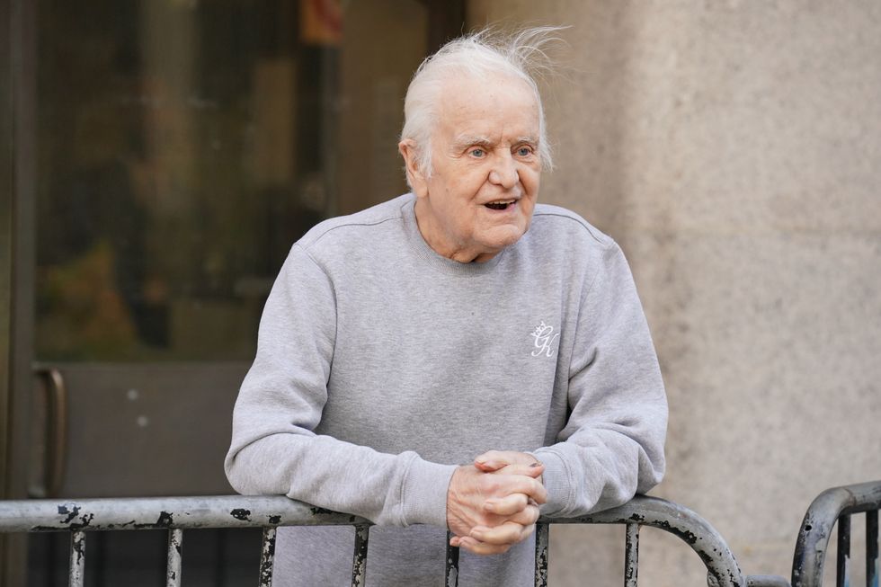 90-year-old Edward Turpin outside the Old Bailey, central London, where he is on trial charged with allegedly attempting to stab his wife, Joan Turpin, also 90, to death at their home in Ringshall Road in Orpington, Greater London, on September 22 last year. Picture date: Wednesday August 31, 2022.