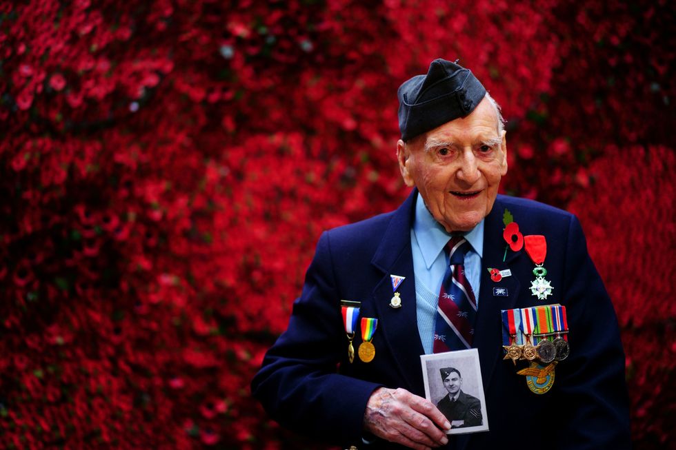 98-year-old D-Day veteran Bernard Morgan.
