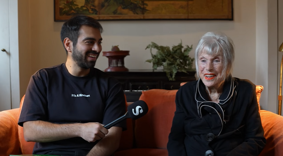 Dorothy, 99, with the interviewer