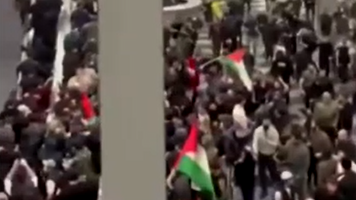 A baying mob caused chaos at a Russian airport