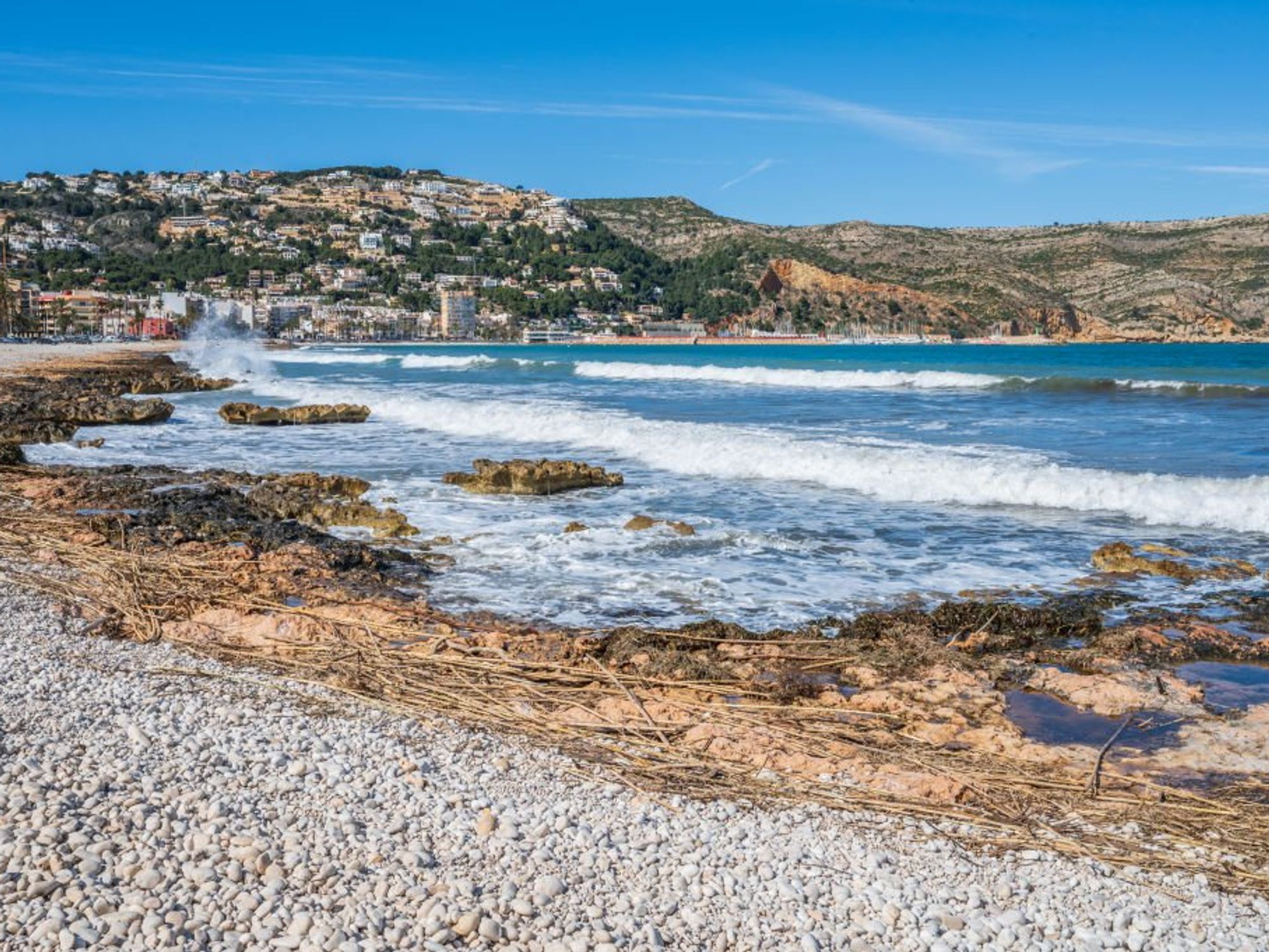 A beach in Javea - the town where the man's body was found