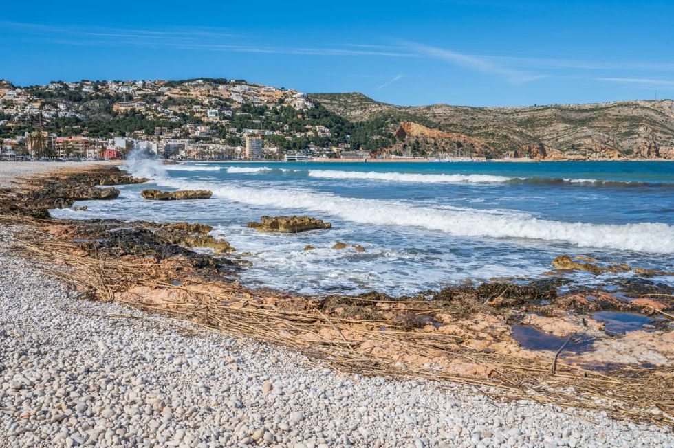 A beach in Javea - the town where the man's body was found
