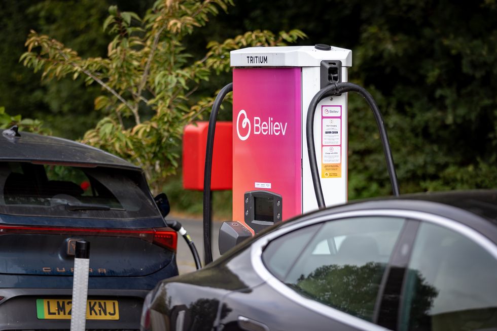 A Believ charger at Broughton Village Hall