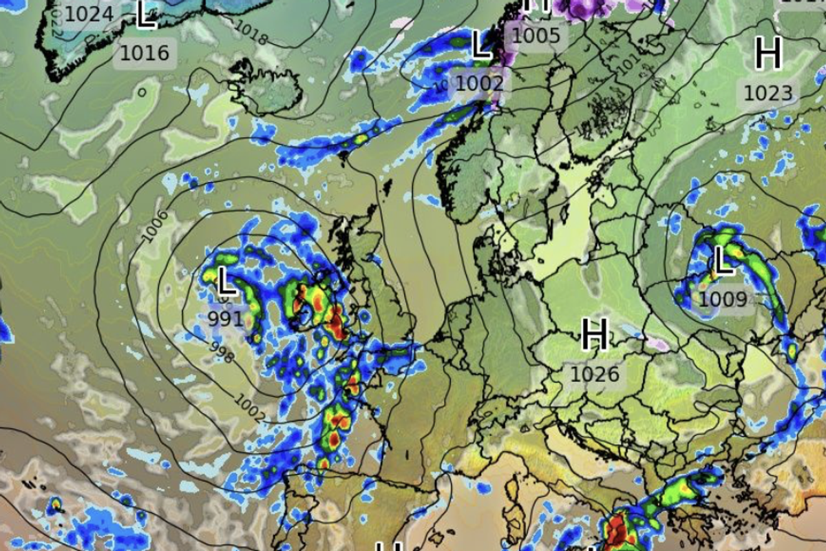 A big area of high pressure has been with us for a number of days