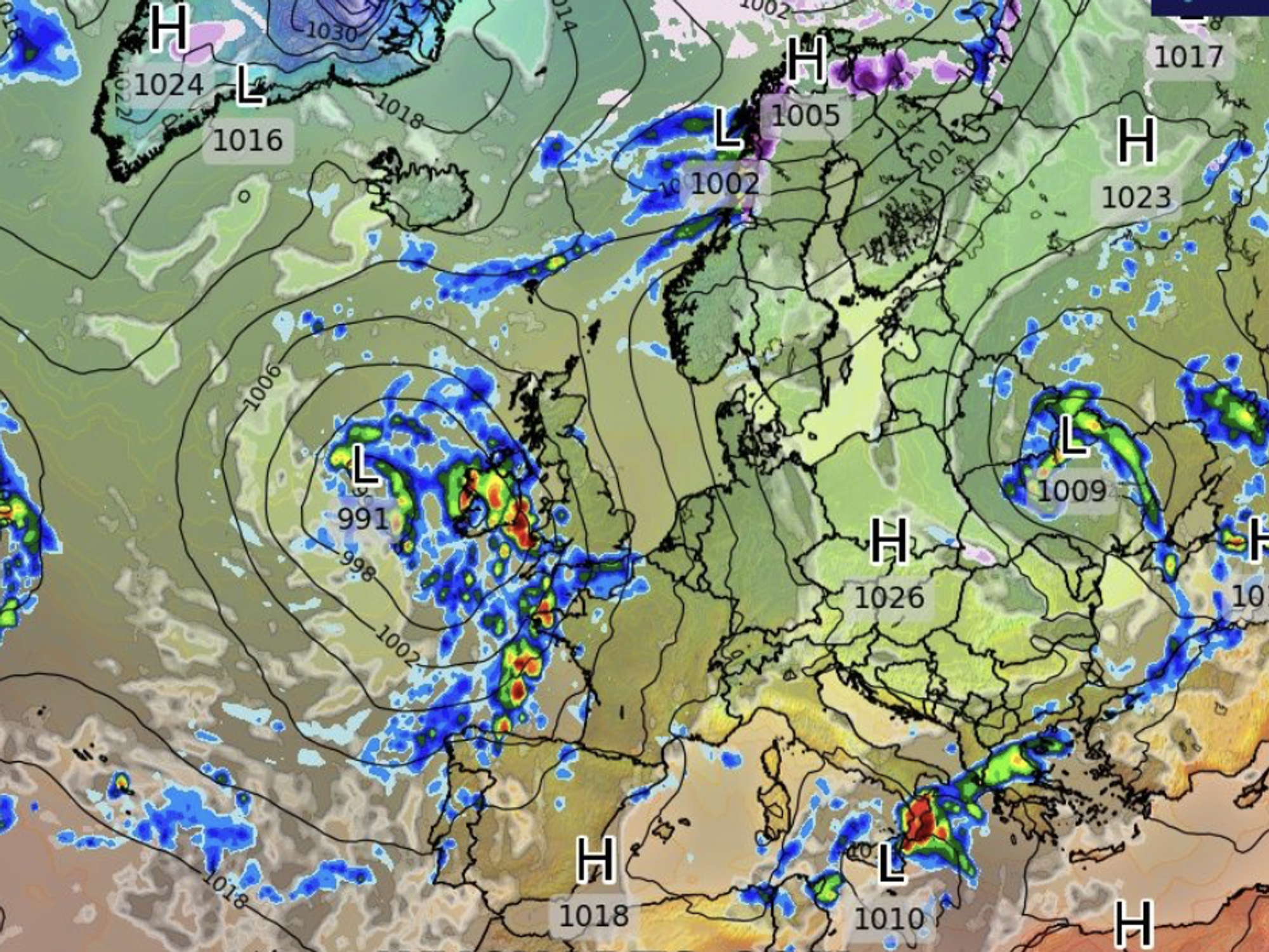 A big area of high pressure has been with us for a number of days