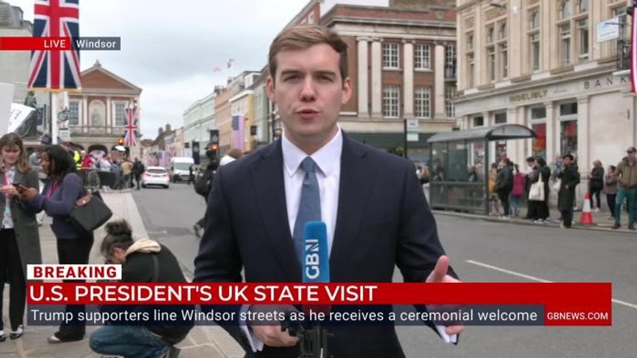 ‘A bit woke to say the least!’ Moment Windsor visitors hit back at Donald Trump protesters as they join GB News’s Charlie Peters