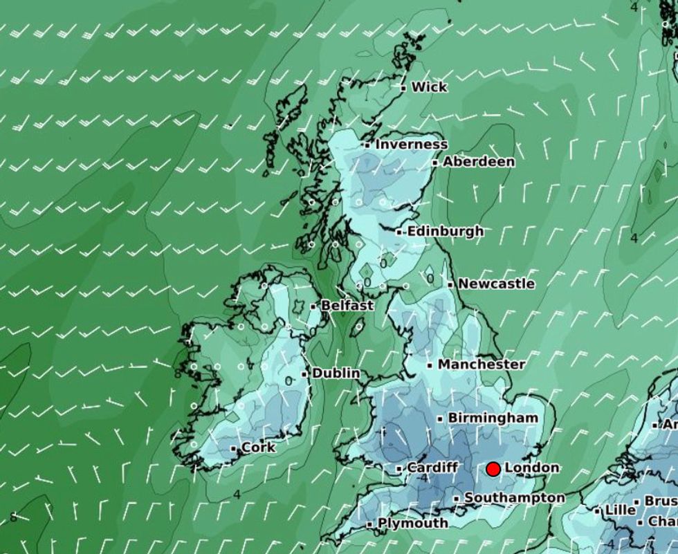 A bitter wind chill will add to the cold conditions