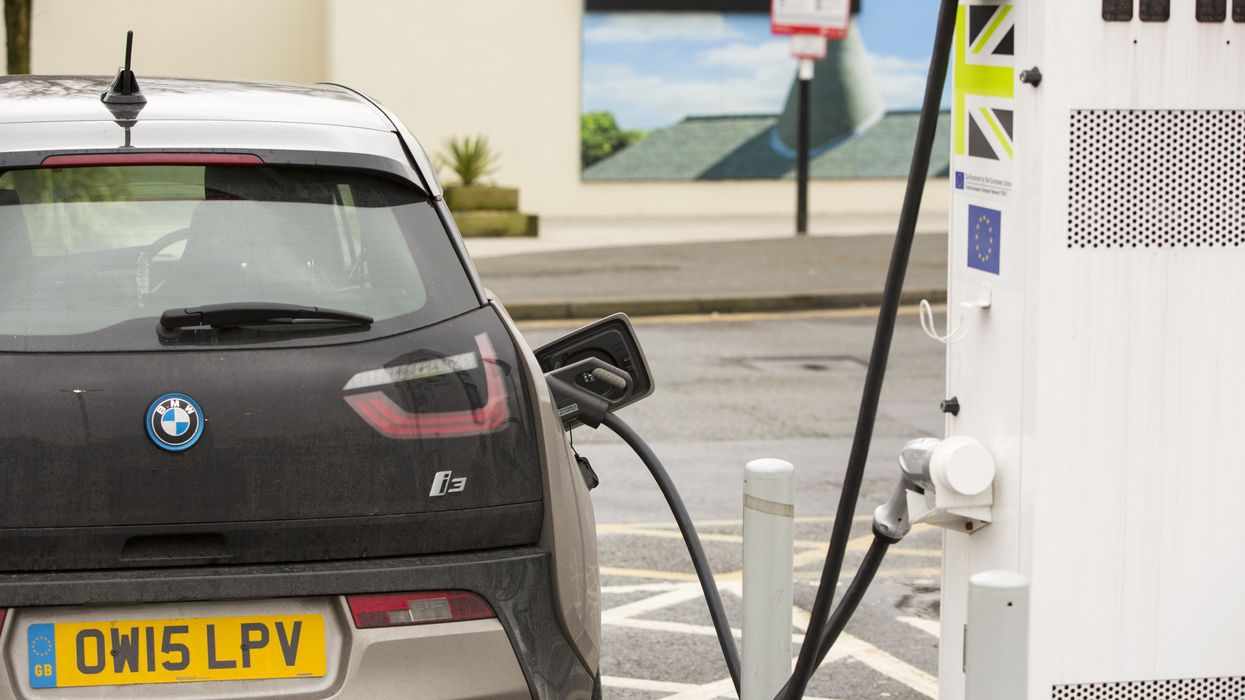 A BMW charging